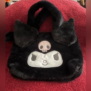 NWOT Hello Kitty Kuromi Faux Fur Purse Handbag